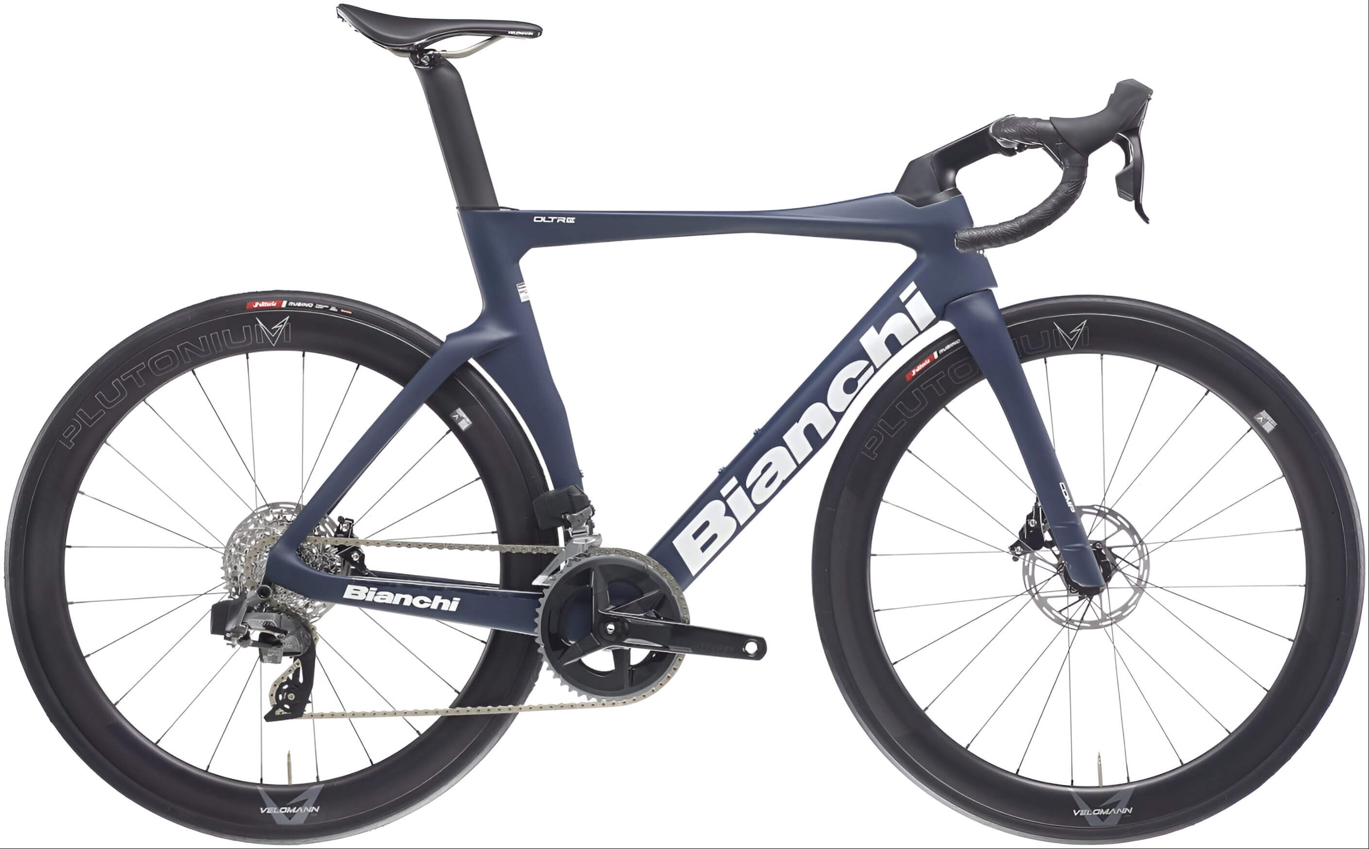 Велосипед 28" Bianchi OLTRE Comp Ultegra Di2 12s рама - 55 см 2025 Blue-Grey/Off White Full Matt фото 