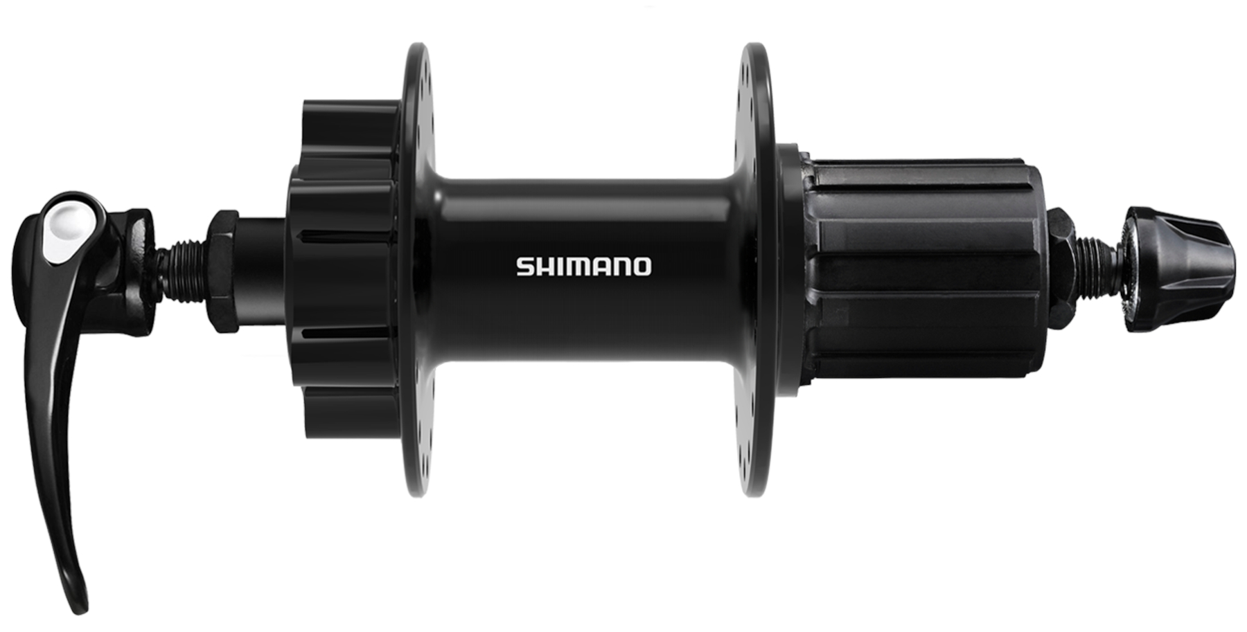 Втулка задн. Shimano FH-QB400-HM CUES, 8/9/10/11-шв., 36H, QR, OLD: 135 мм, 6 Bolt фото 