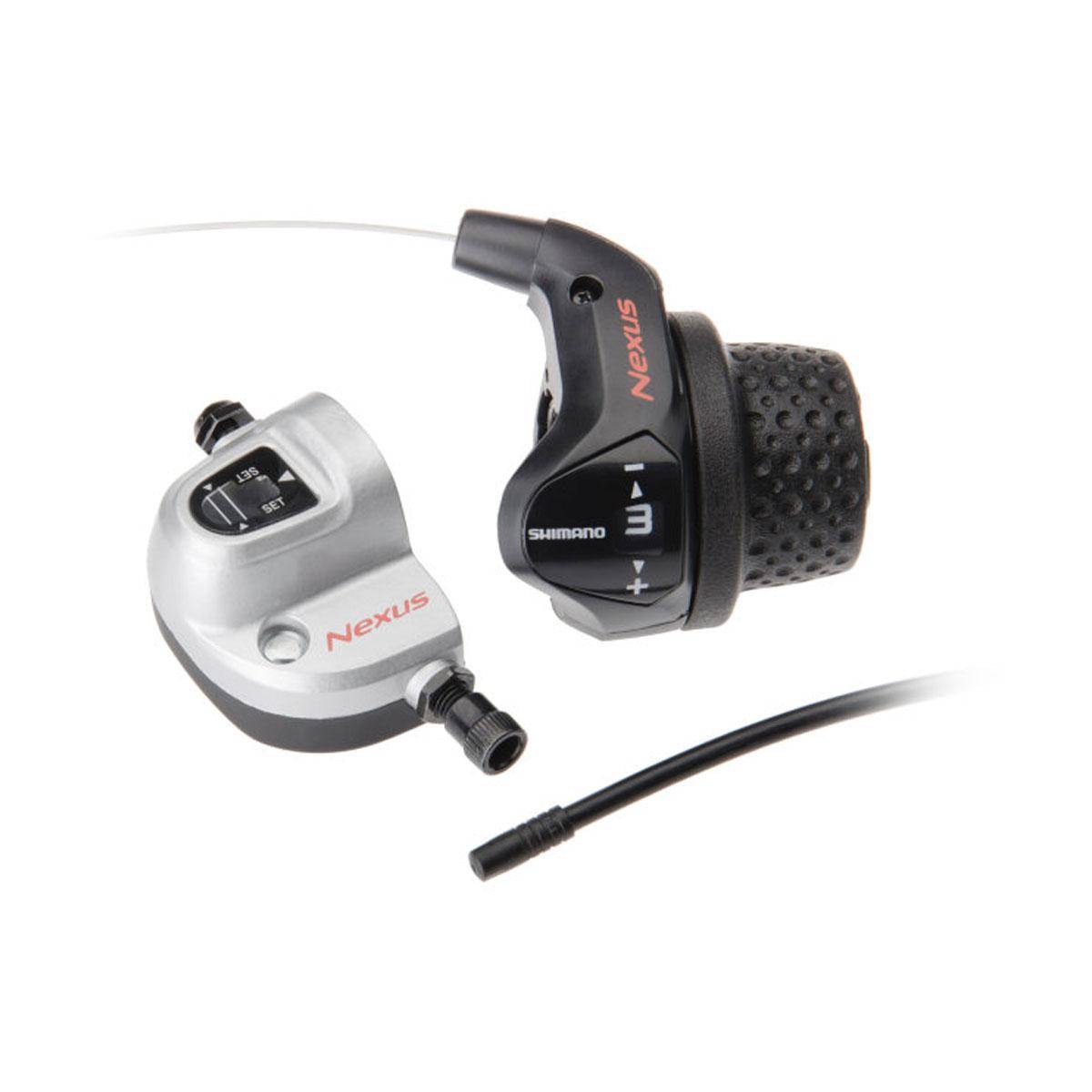 Шифтер SHIMANO SL-3S41 NEXUS RevoShift 3-шв. коротк. гріпса, чорн. 2200мм, фото 1