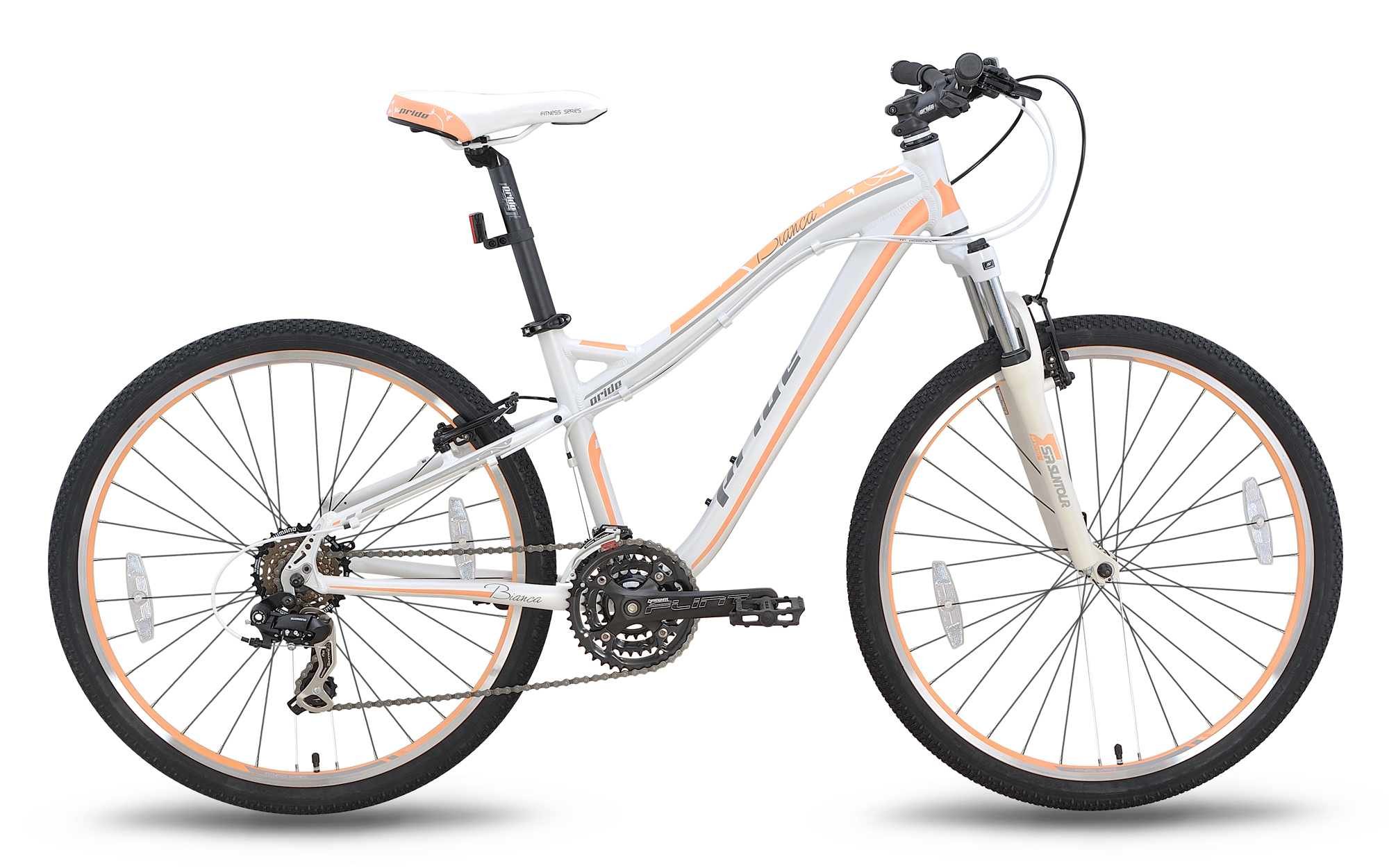 Велосипед 26 '' Pride BIANCA V-br рама - 16 "біло-перламутровий матовий 2015
