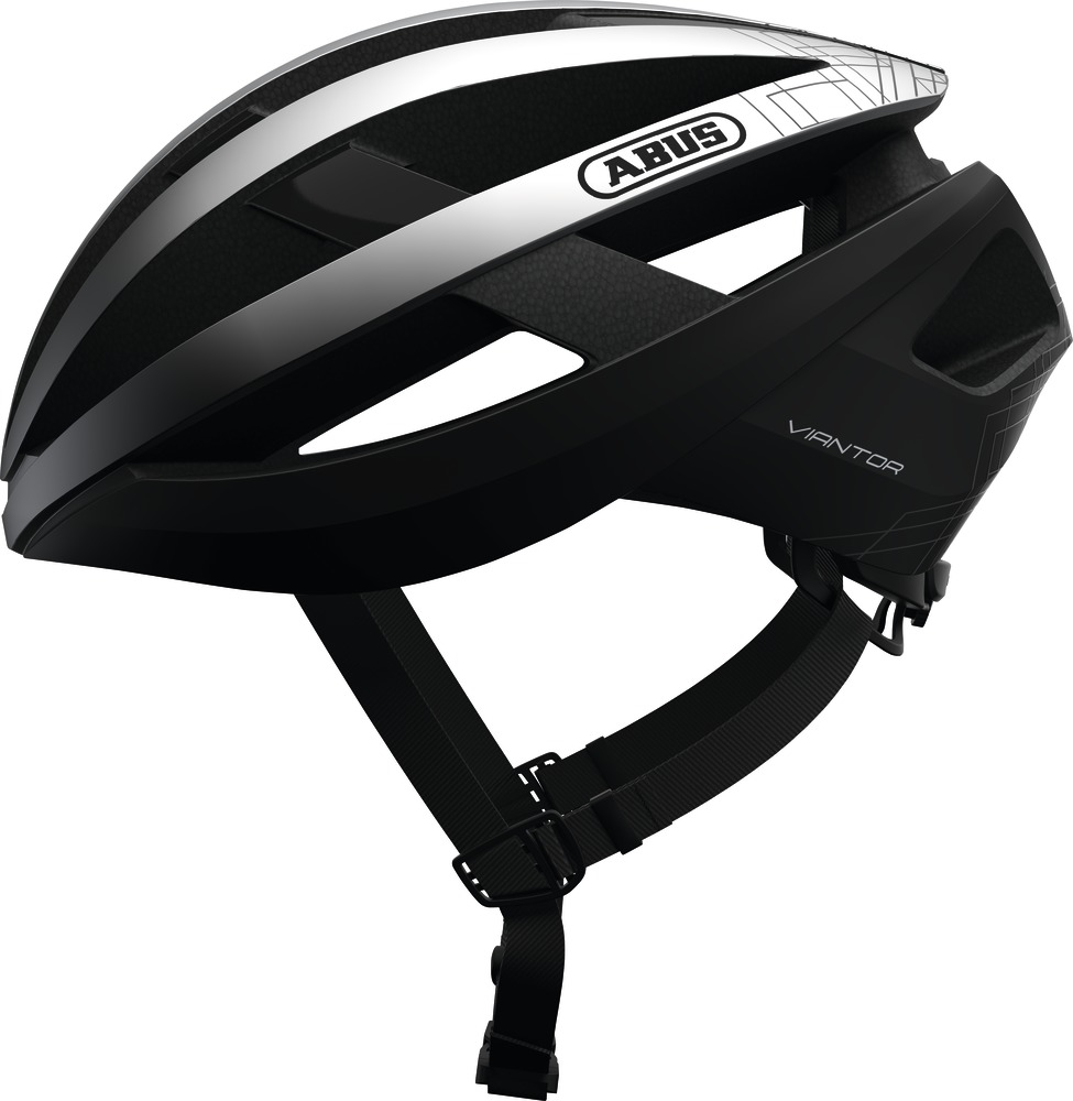 Шлем ABUS VIANTOR размер L (58-62 см), Gleam Silver, серебристо-черный фото 