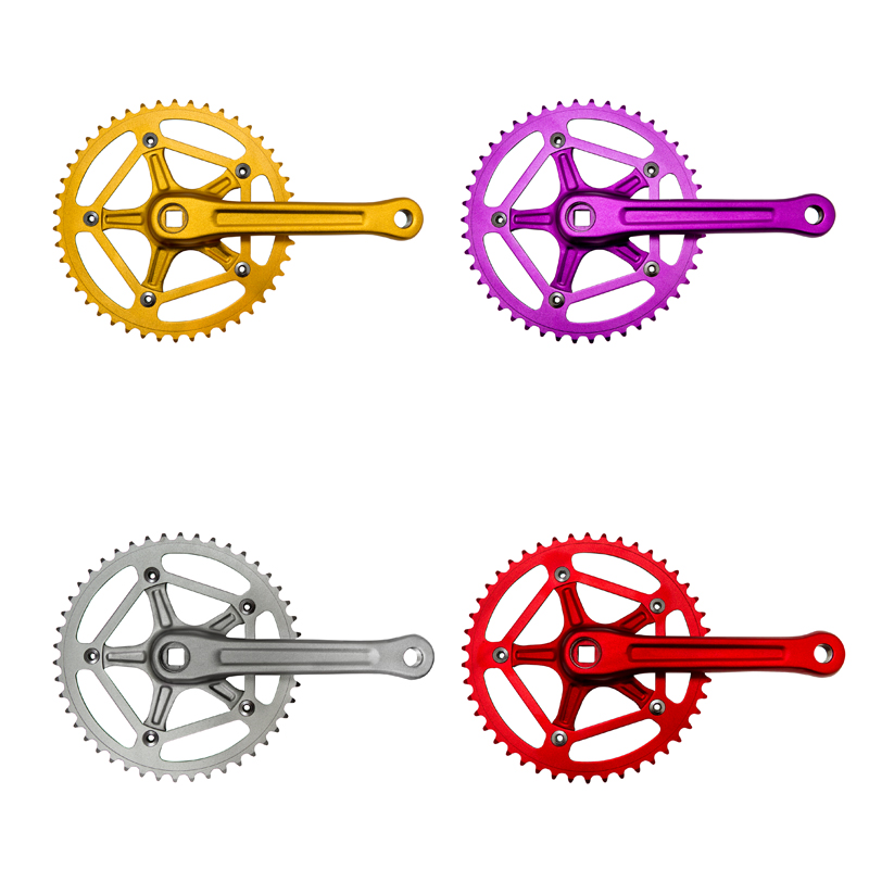Комплект шатунов Prowheel SINGLE Solid-246T-F-1 46T 175mm gold фото 