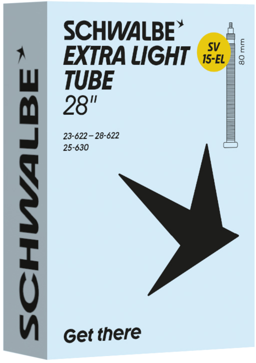Камера 28" (23/28-622/630) Schwalbe SV15-EL EXTRA LIGHT 80мм фото 
