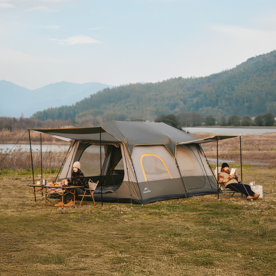 Палатка шестиместная Naturehike Cape 8.4 CNK2450WS050, серо-коричневая фото 3