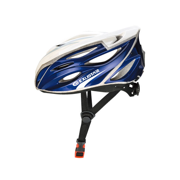 Шлем EXUSTAR BHR104-1 22 отверстия регулятор размер L 59-60 см синий фото 1