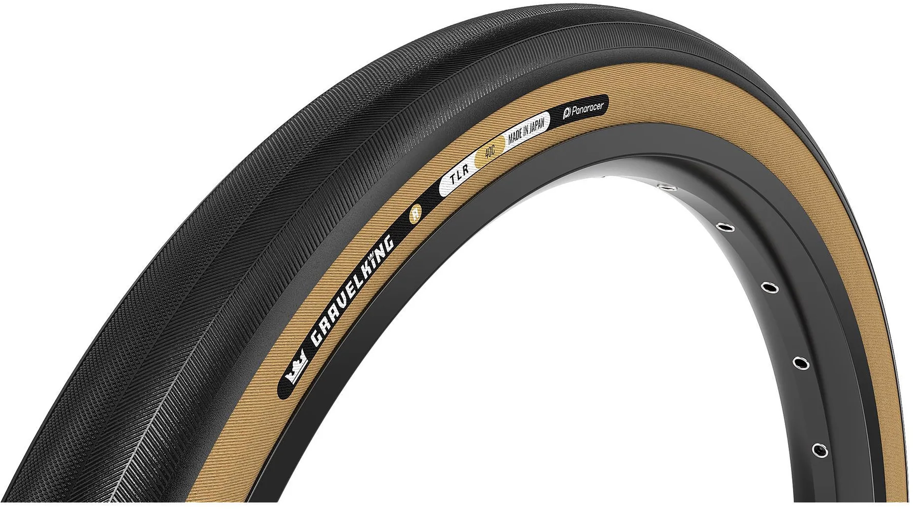 Покрышка 700x45C Panaracer GRAVELKING Slick R GEN2, черная с бежевой боковиной фото 