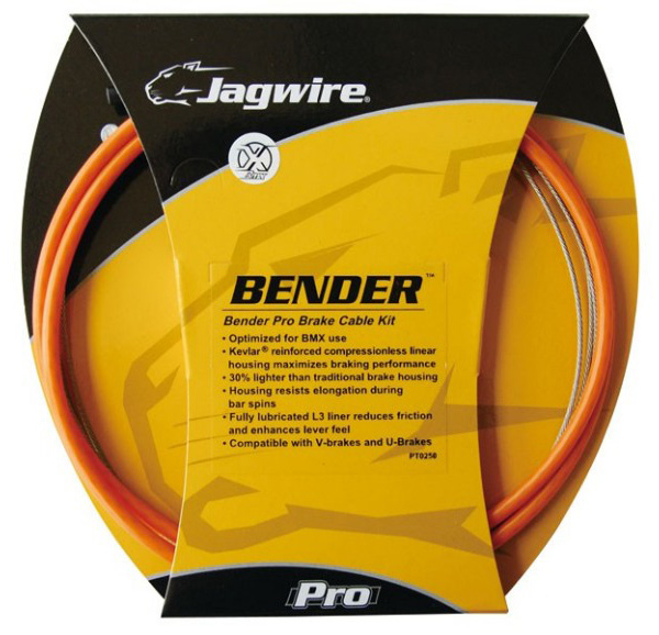 Комплект JAGWIRE Bender Pro PCK101 Linear - Orange (BMX трос+рубашка+запч.) фото 