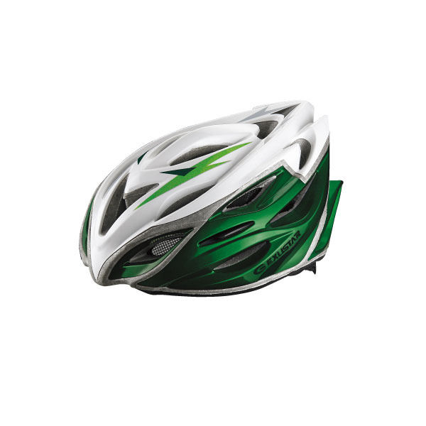 Шлем EXUSTAR BHR104-1 22 отверстия регулятор размер L 59-60 см зеленый фото 
