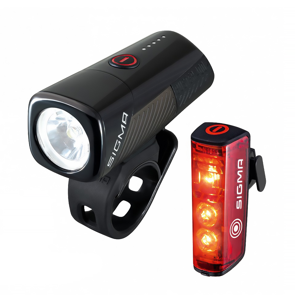 Комплект фара + блимавка Sigma Sport Buster 400/Blaze Flash K-Set фото 