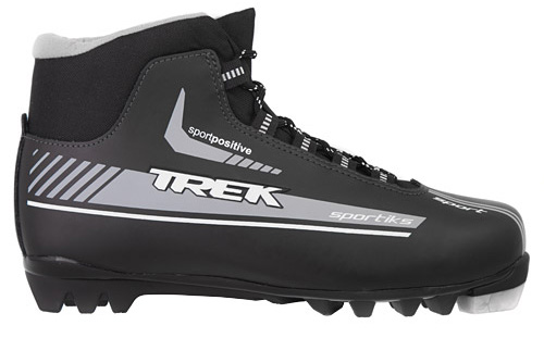 Ботинки лыжные TREK Sportiks NNN ИК размер 43, серебристый, лого синий фото 