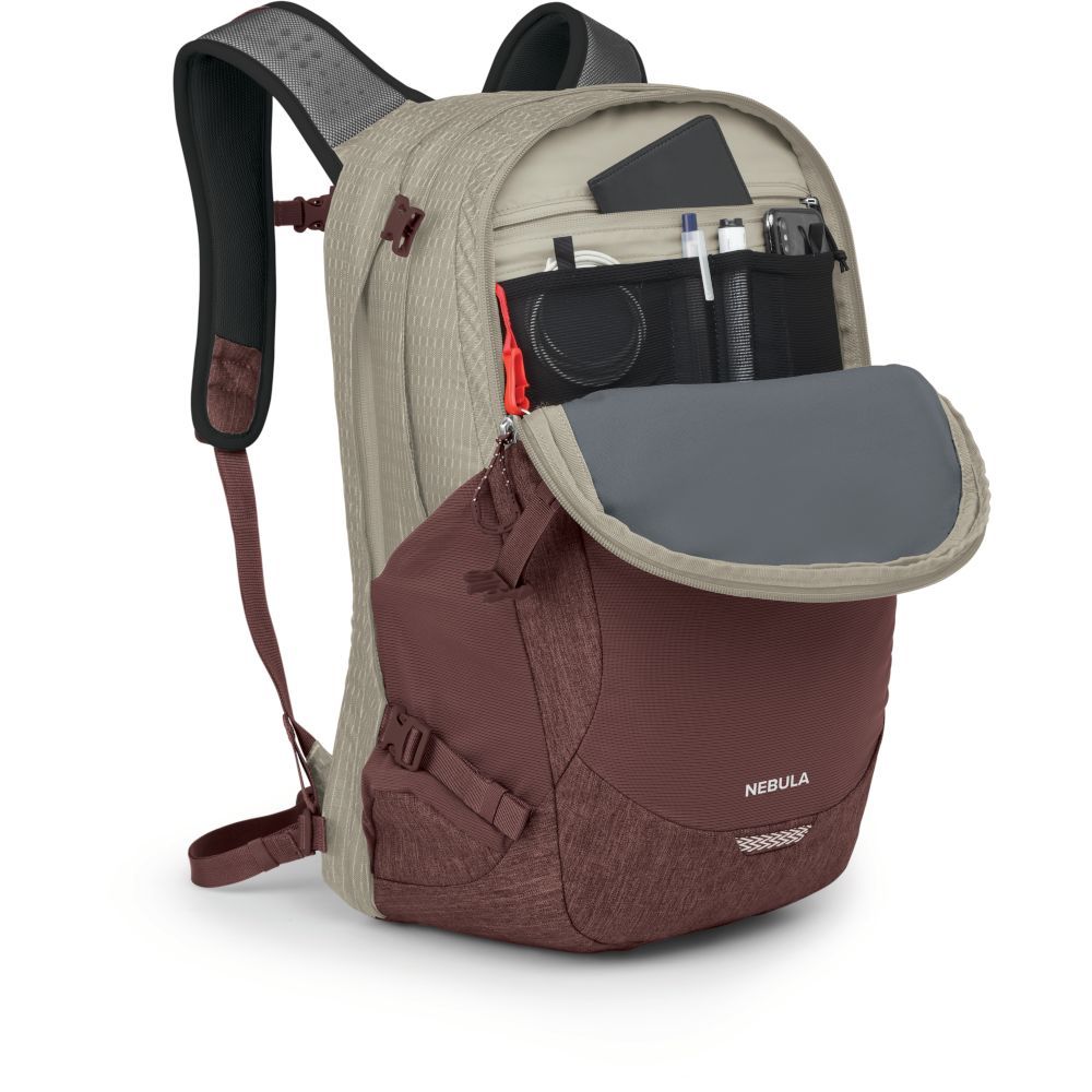 Рюкзак Osprey NEBULA 32 Sawdust Tan/Raisin Red фото 3