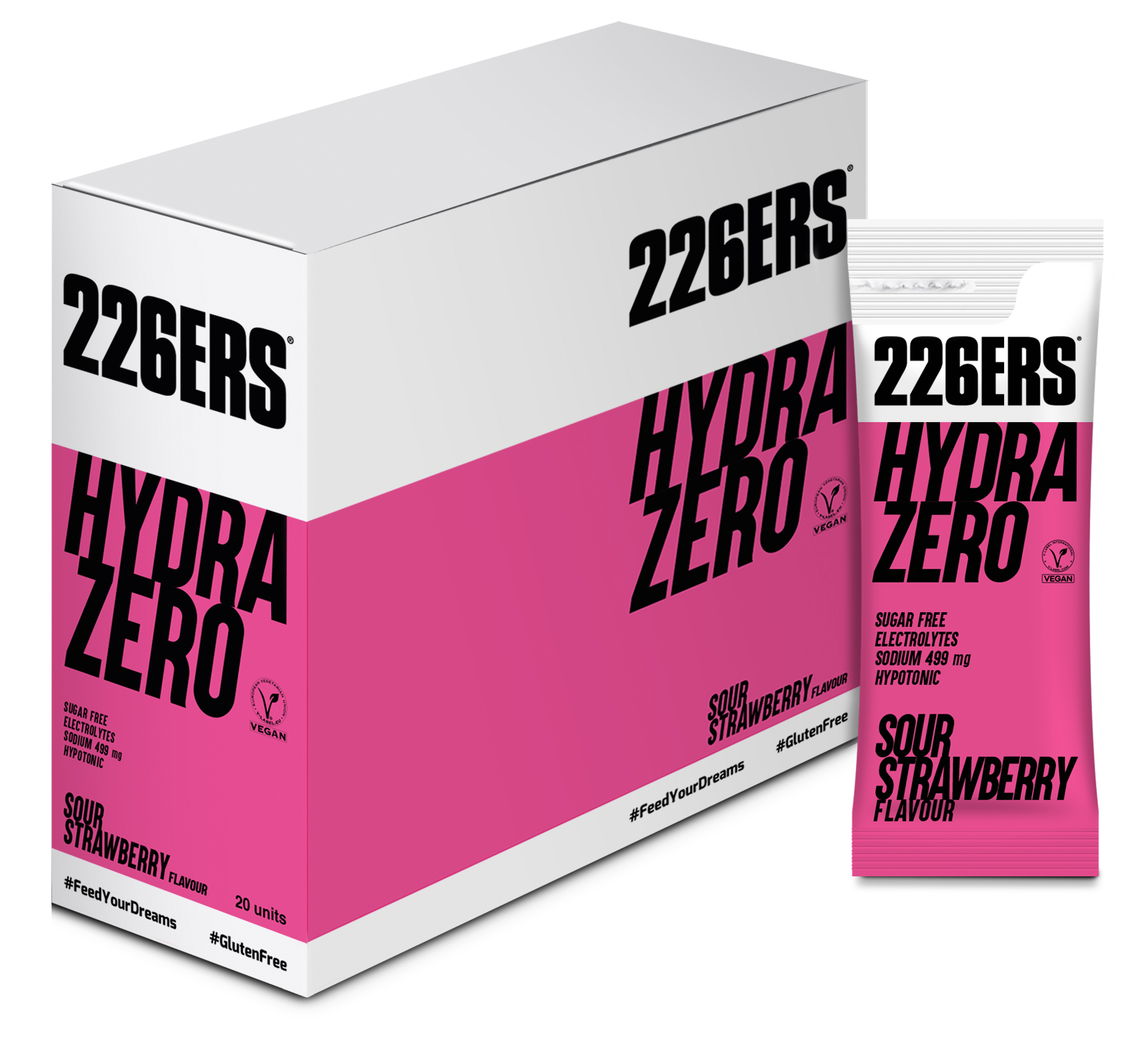 Напій 226ERS Hydrazero Drink кисла полуниця 7,5г 20шт/уп 150г фото 