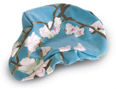 Чехол Basil BLOSSOM TWIG на седло, водооталкив. материал, цветочный принт, blue фото 1