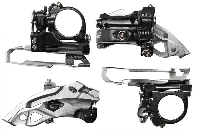 Переключатель пер. Shimano ALIVIO FD-M430 универс тяга Top-Swing (34,9-31,8 адапт) фото 