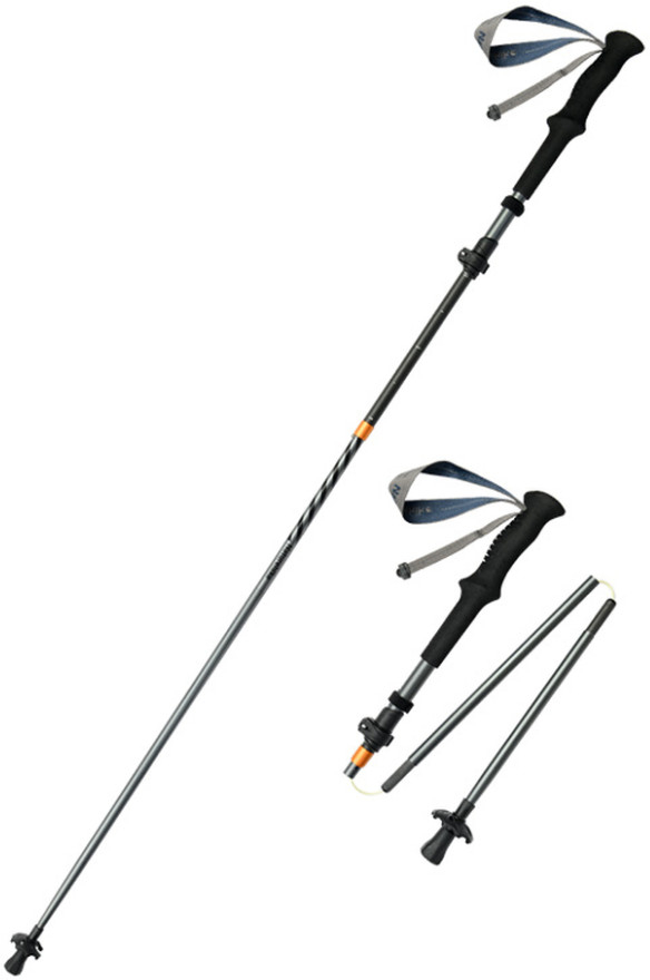 Трекінгова палиця Naturehike CNK2450DS012, 5 секцій, 115-135 см, синя, 1 шт фото 