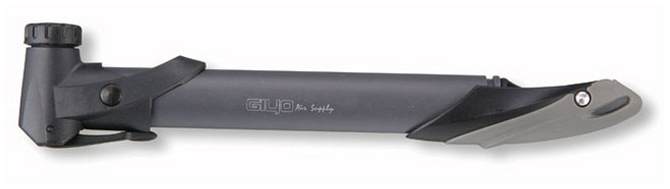 Мінінасос GIYO GP-96A зі складною Т-ручкою, під два типу клапана AV + FV, пластик, срібний фото 