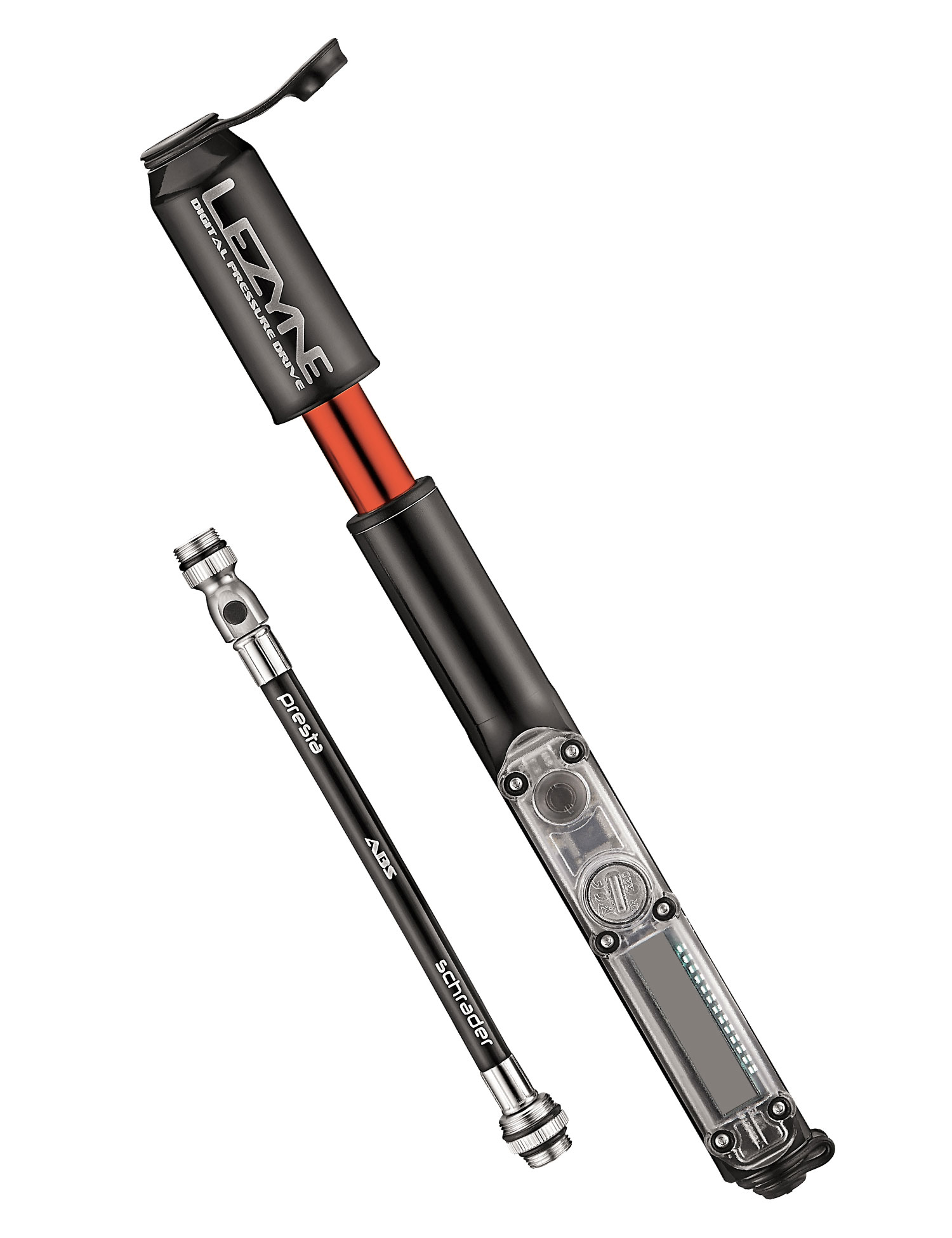 Мини-насос Lezyne DIGITAL PRESSURE DRIVE, 120psi, черный фото 2