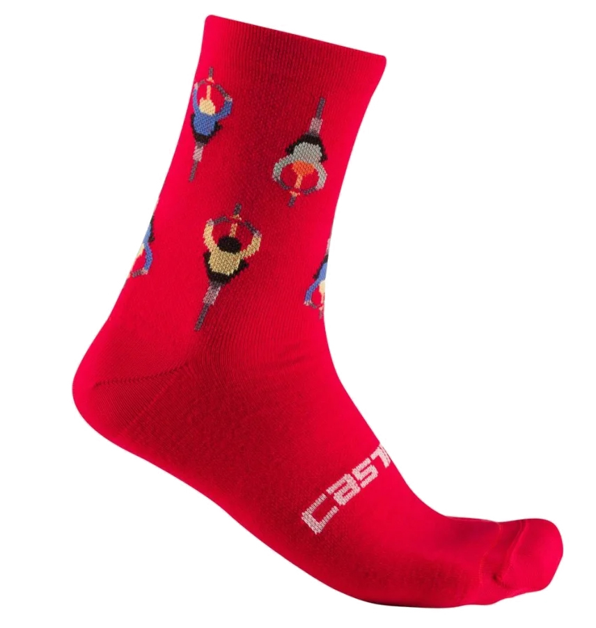 Носки Castelli Aperitivo 15 красные р 40-43 L/XL фото 