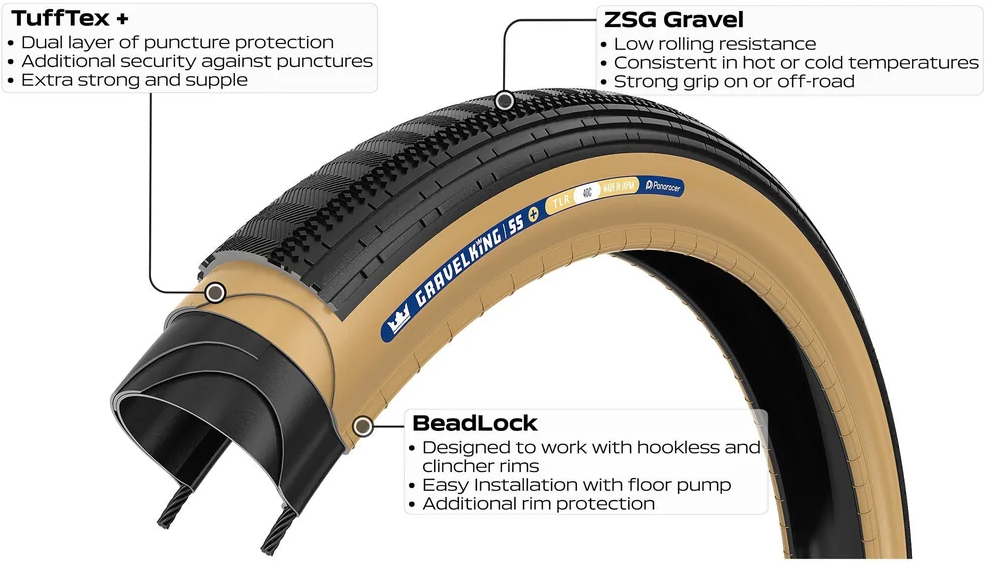 Покришка 700x30C Panaracer GRAVELKING SS+ GEN2, чорна фото 3