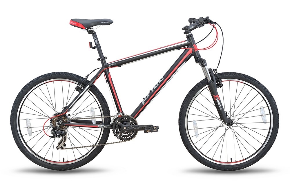 Велосипед 26 '' Pride XC-26 рама - 15 "чорно-червоний матовий 2015 фото 