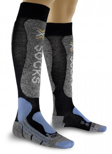 Термошкарпетки лижні жіночі x-socks, X56 Marine/Sky Blue, 35/36 фото 