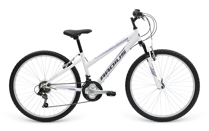 Велосипед 26" Radius Freespirit рама - 15" Gloss White / Gloss Lavender / Gloss Silver фото 