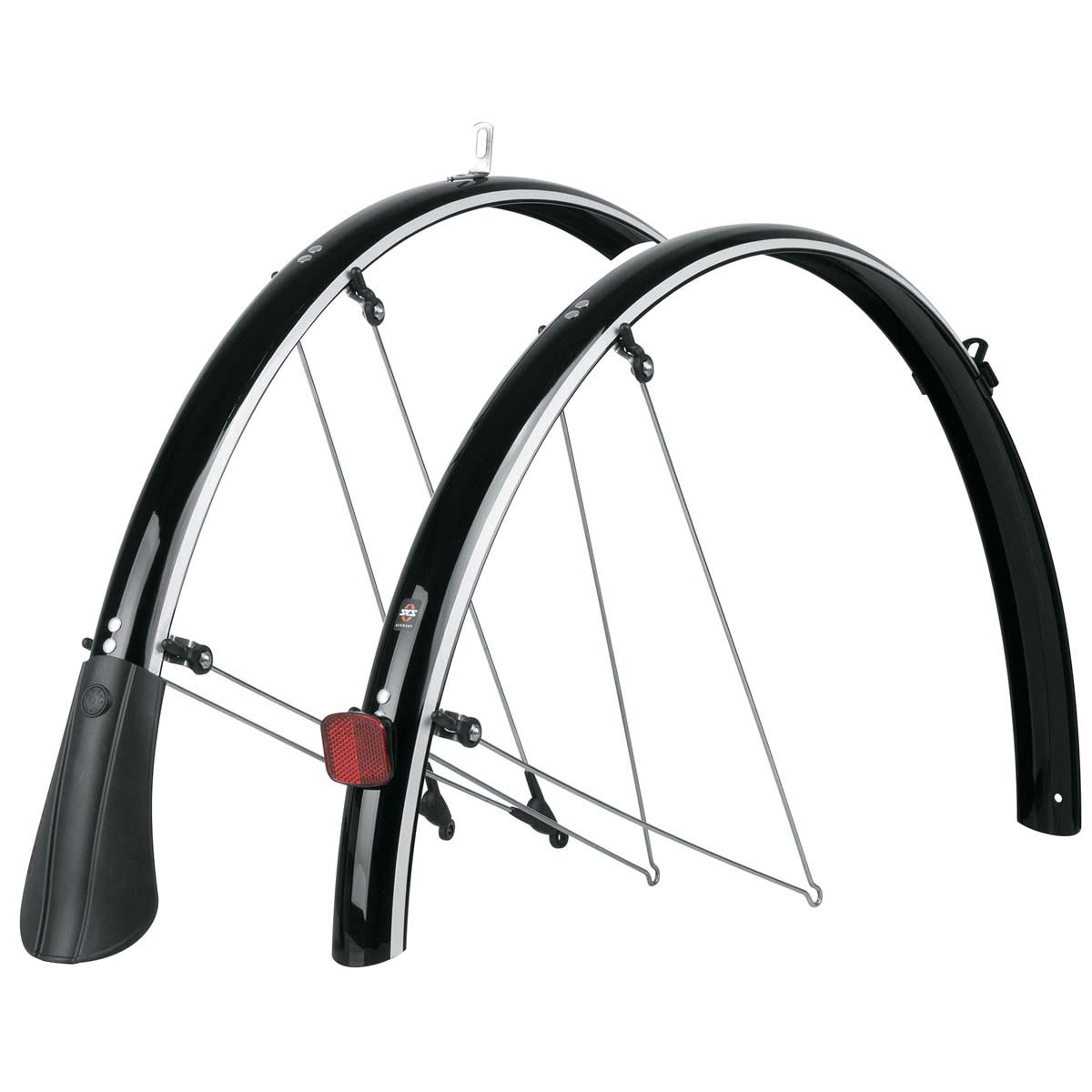 Комплект крыльев 28" SKS BLUEMELS REFLECTIVE, 45мм, черные фото 