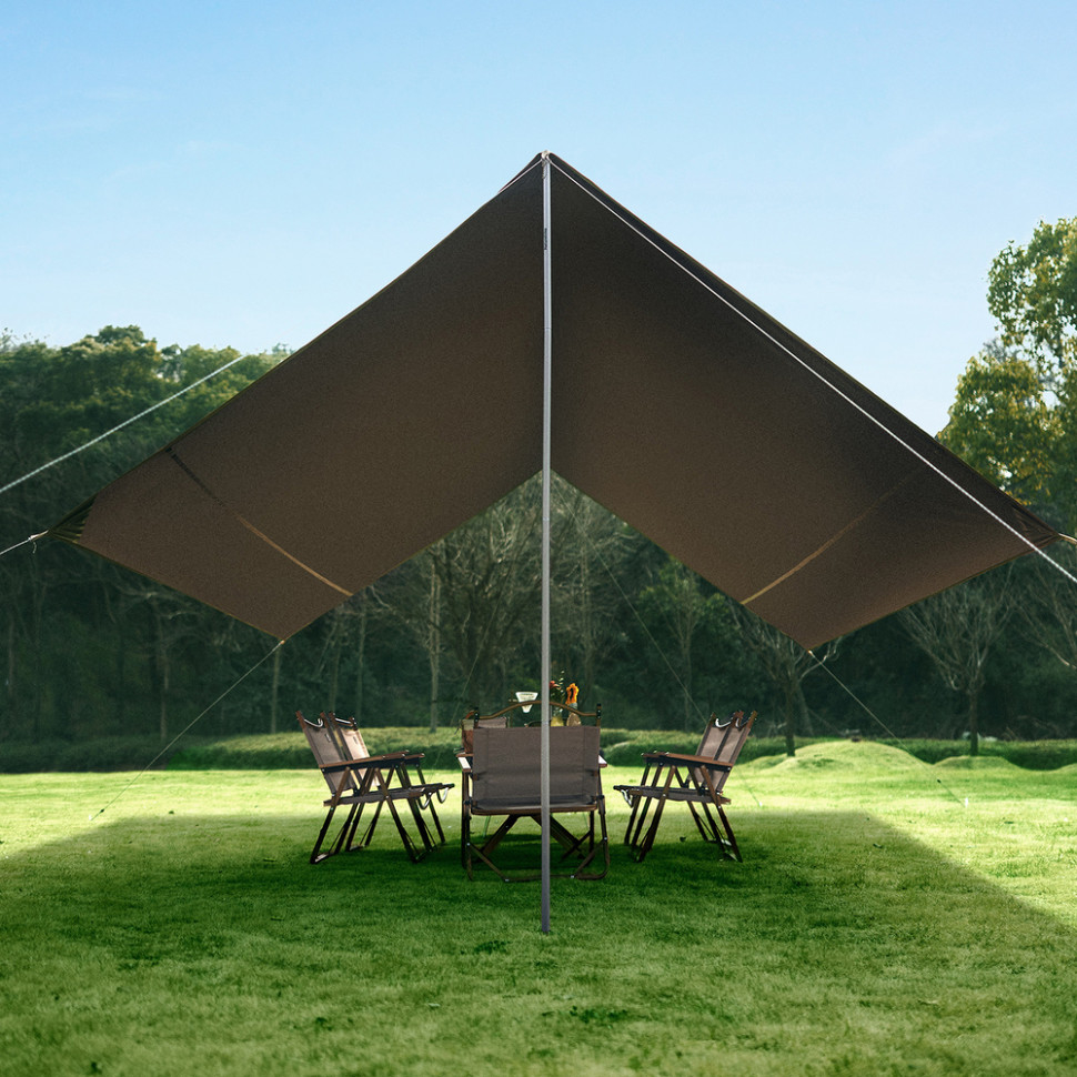 Тент Naturehike CNK2350WS015, 500х380 см, бежевый фото 3