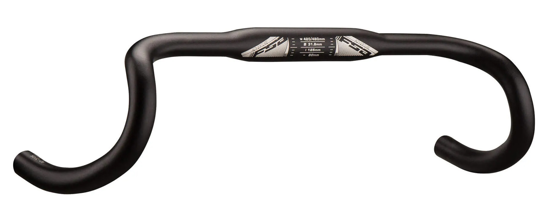 Руль FSA ADVENTURE AGX COMPACT 440мм, Ø31,8мм, 125мм drop, 80мм reach, черный фото 