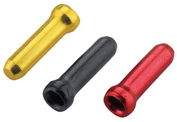 Законцовка троса JAGWIRE CHA074 - диам. 1.8мм и тоньше  Gold/Black/Red (30шт./один цвет) фото 