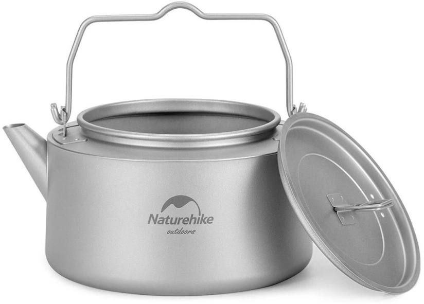 Чайник Naturehike NH21CJ007, титан, 1 л фото 