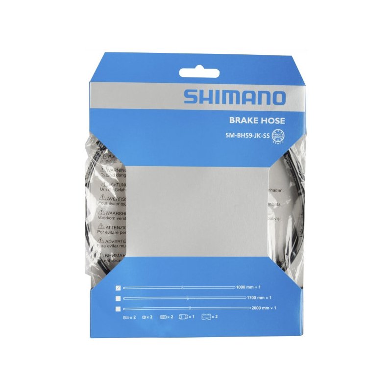 Гидролиния Shimano SM-BH59 для дискового тормоза, 1000мм ,с комплектом соединения, черная фото 