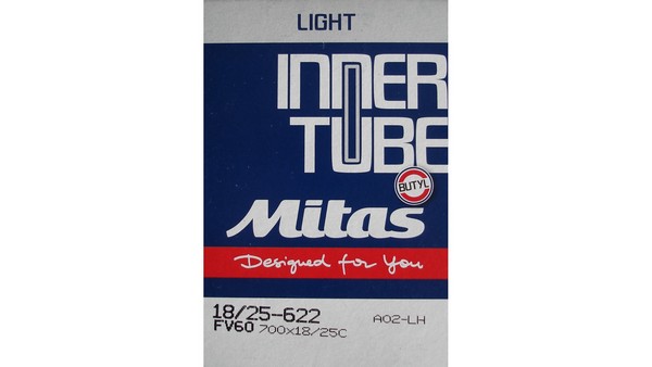 Камера 700 x18-25C (18/25x622/635) FV 60мм Mitas (RUBENA) Light A02LH LHC 0.6mm в коробці фото 