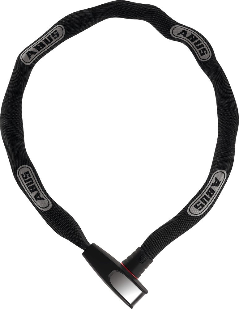 Замок ABUS Steel-O-Chain, цепь 7x110, 2 ключа, черный, белый логотип фото 