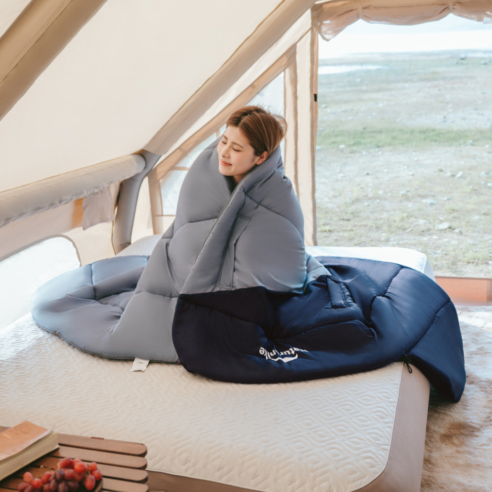 Спальный мешок Naturehike Sunny Day PL02 U350 CNK2550WS028, левый,  синий фото 7