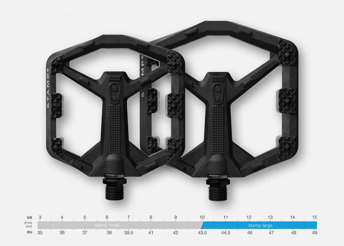 Педали Crankbrothers STAMP 0, размер L (43-49 eu), черные фото 4