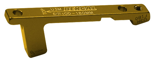 Адаптер Bengal торм. калипера передний/задний 180mm PM золотой фото 1