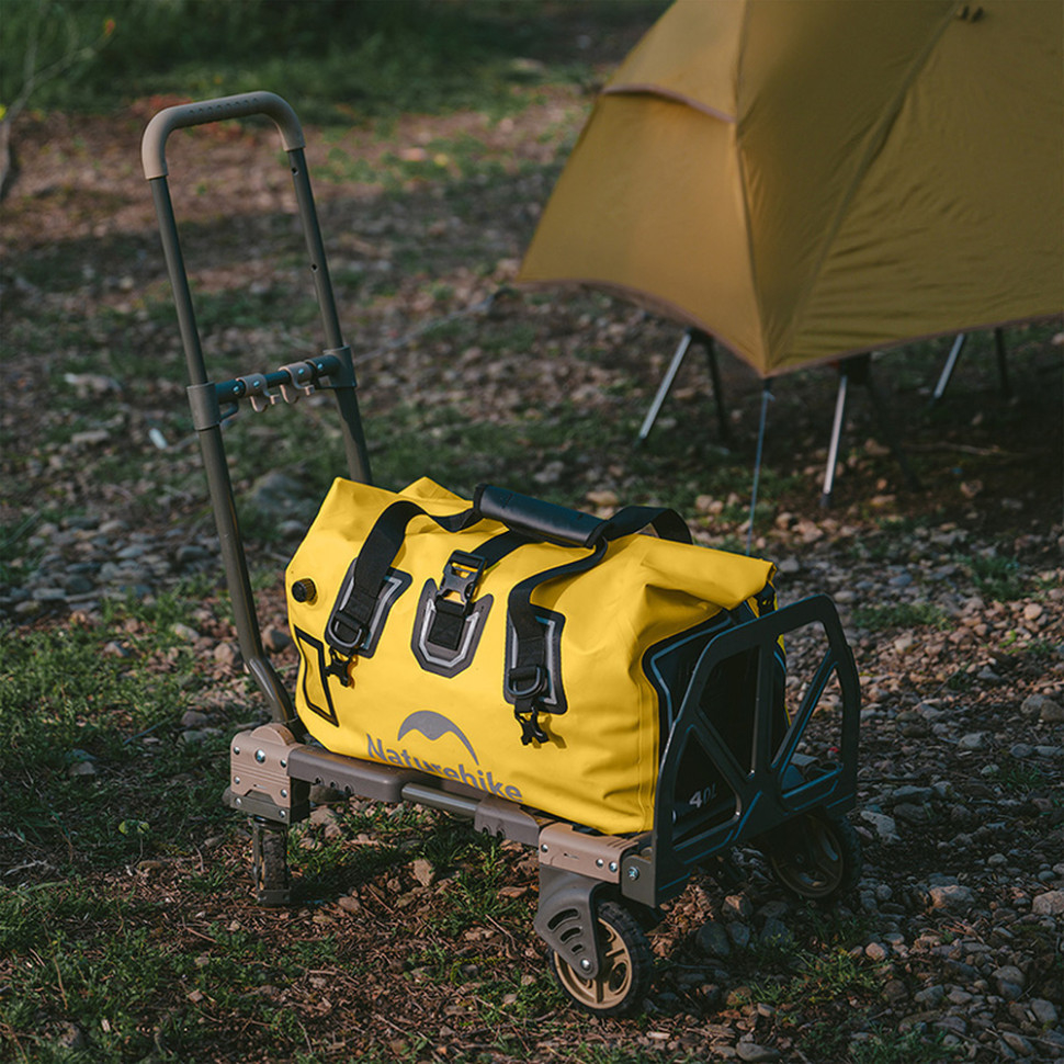 Сумка дорожня водонепроникна Naturehike CNK2450XB015, 40 л, жовта фото 3