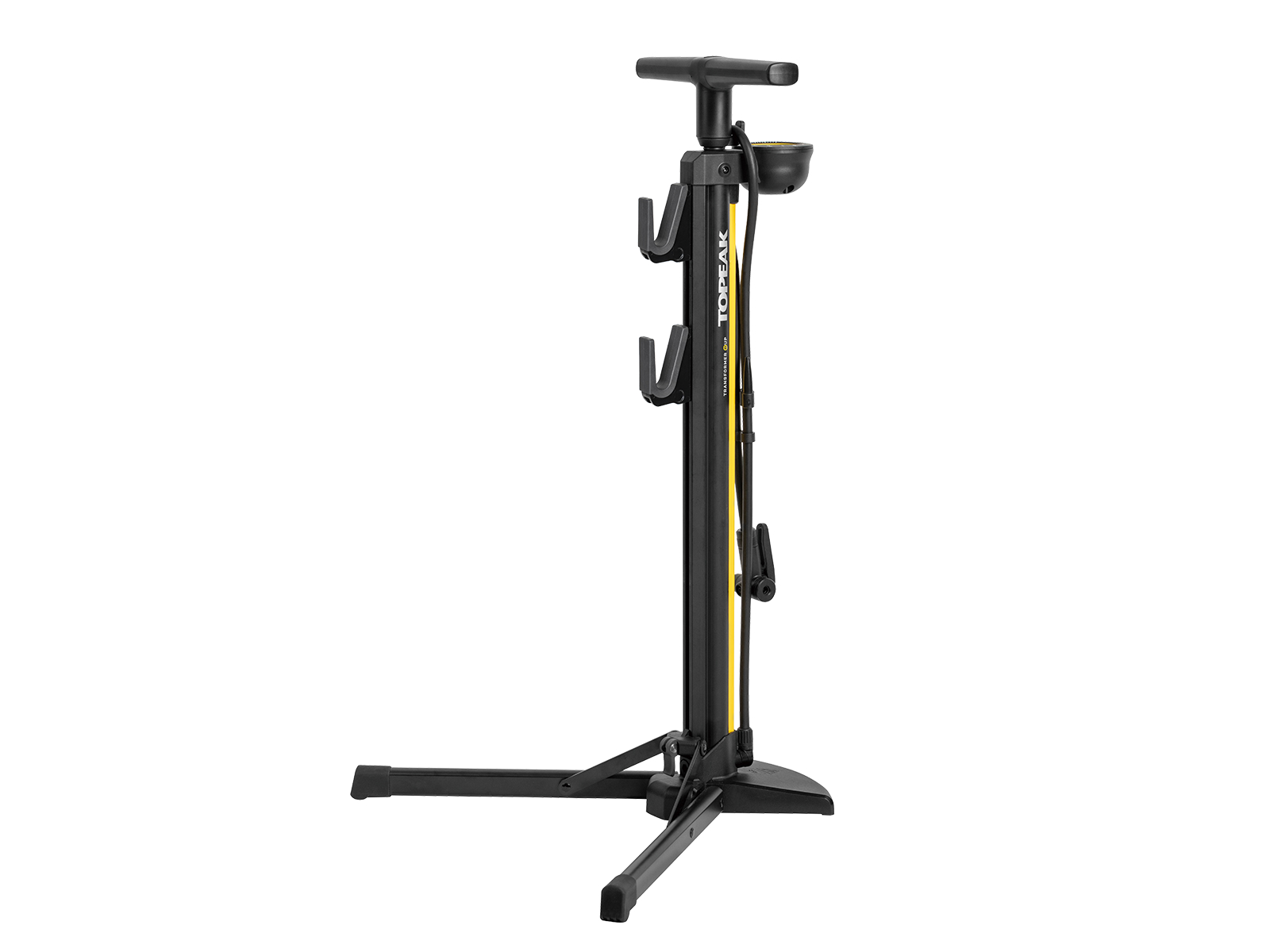 Насос напольный Topeak TRANSFORMER eUP, манометр 3", 160psi, интегрированная стойка фото 