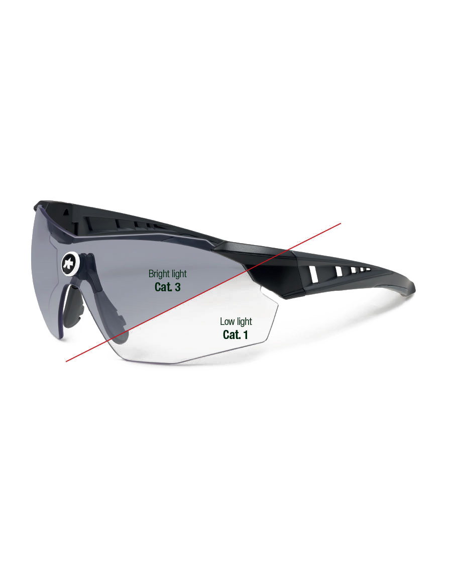 Окуляри ASSOS Eye Protection Skharab Pluto Grey, фотохром, чорні, сіра лінза фото 3