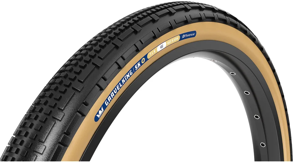 Покришка 700x50C Panaracer GRAVELKING SK+ GEN2, чорна з коричневою боковиною фото 