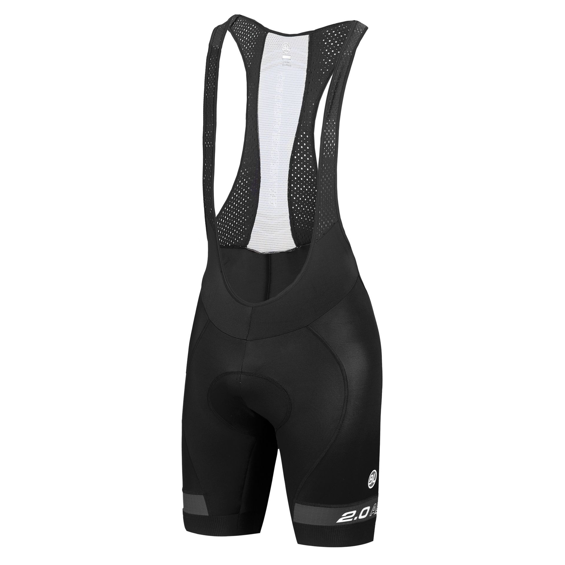 Велотруси Bicycle Line AERO 2.0 BIB SHORT, з памперсом, чоловічі, на лямках, чорно-сірі розмір XL фото 1