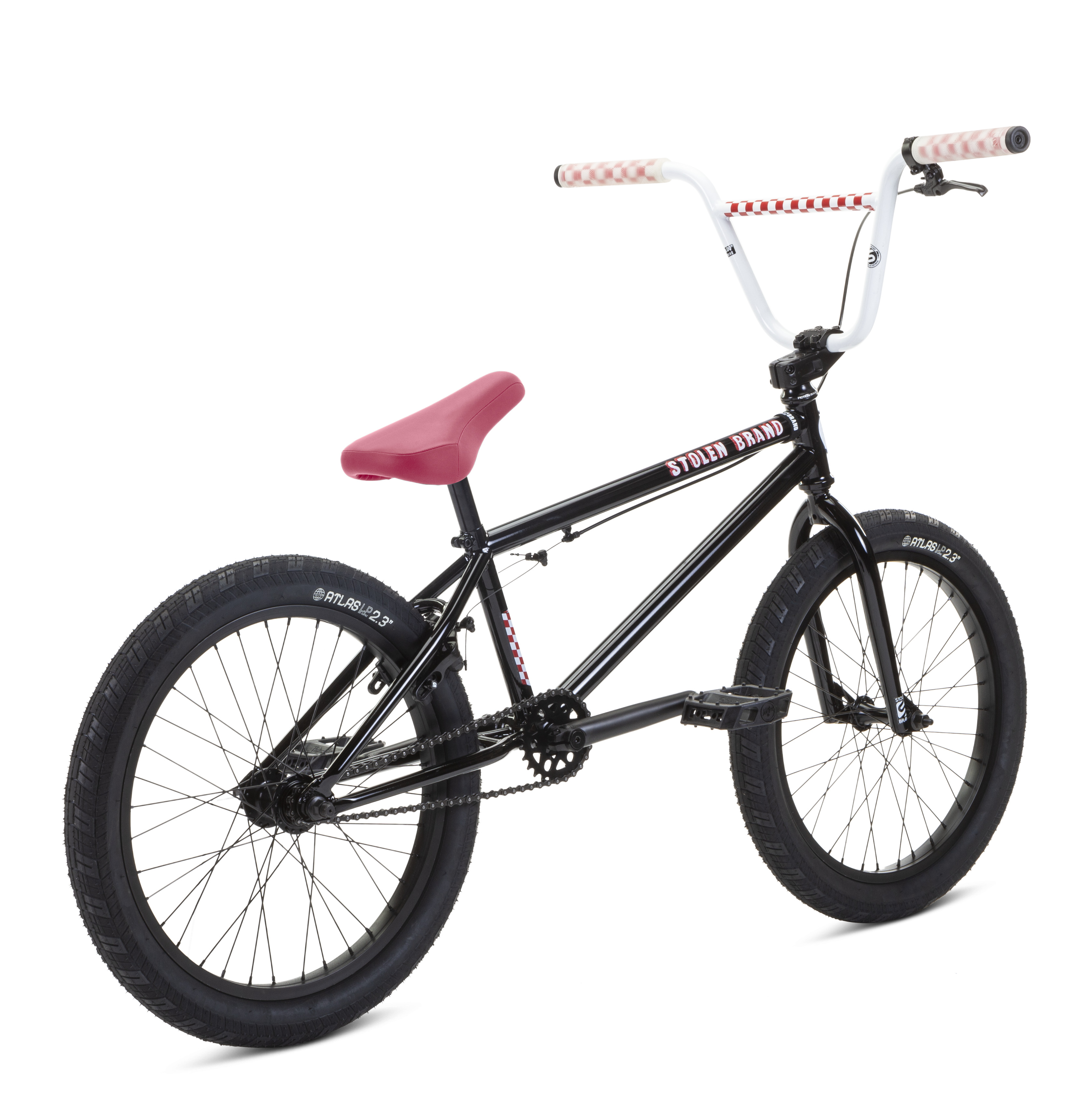 Велосипед 20 "Stolen STEREO 20.75" BLACK W/FAST TIMES RED A3 фото 3