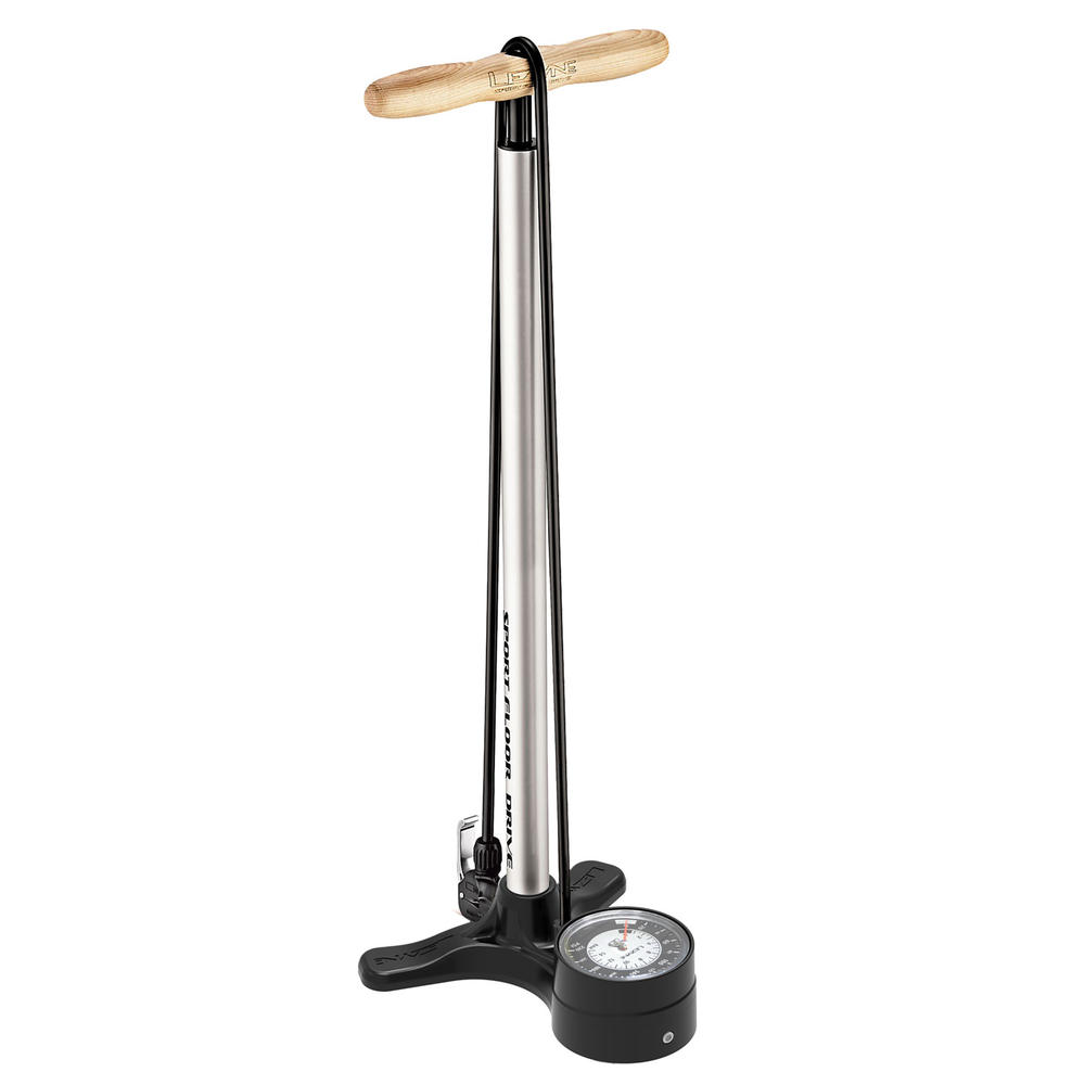 Насос напольный Lezyne SPORT FLOOR DRIVE DV с манометром 3.5, серебристый фото 