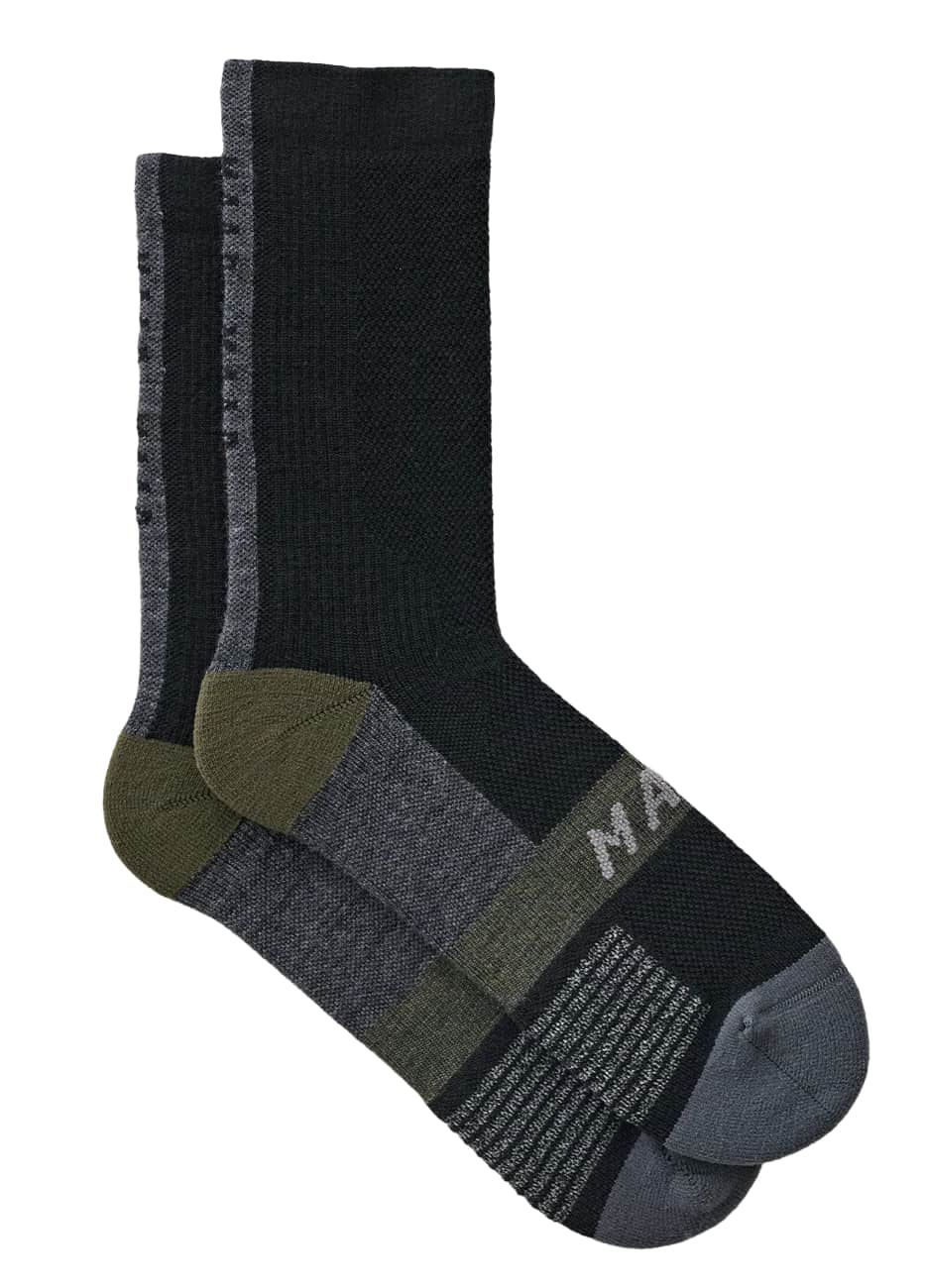 Носки MAAP Alt Road Merino Sock Black/Loam р 36,5-42 S/M фото 