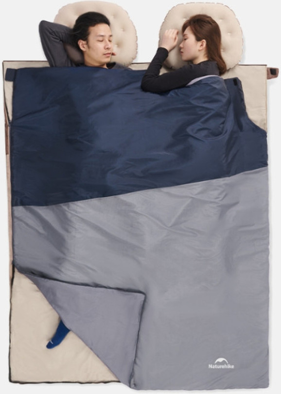 Спальный мешок Naturehike LW180 CNK2550WS026 Sunny Day PL01, размер XL, синий фото 5