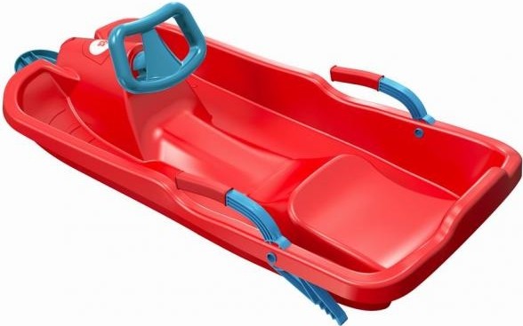 Санки PLAST KON SKIBOB красн. фото 