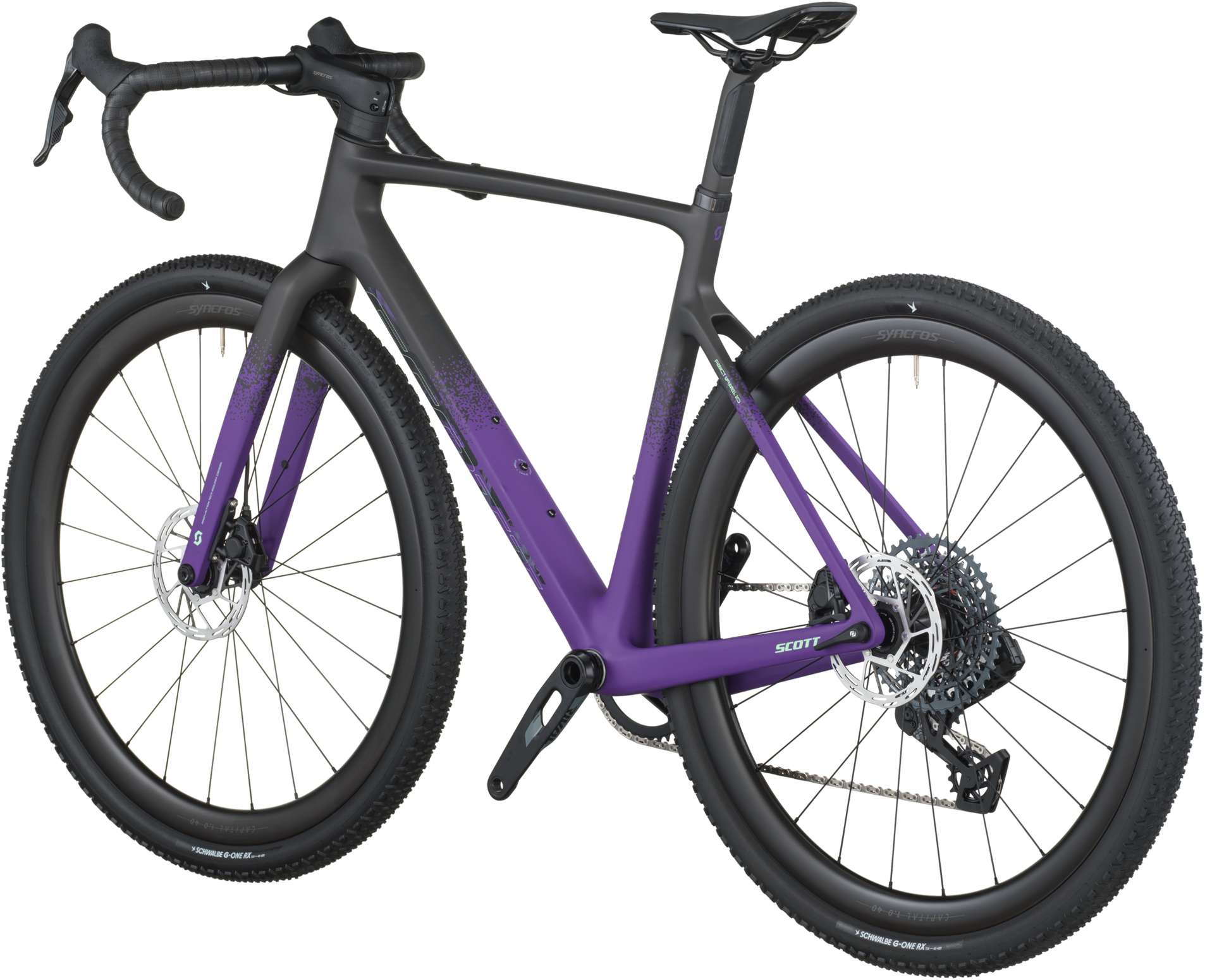 Велосипед 28" Scott ADDICT GRAVEL 20 рама - M Сarbon black / Іndigo purple B6 фото 3