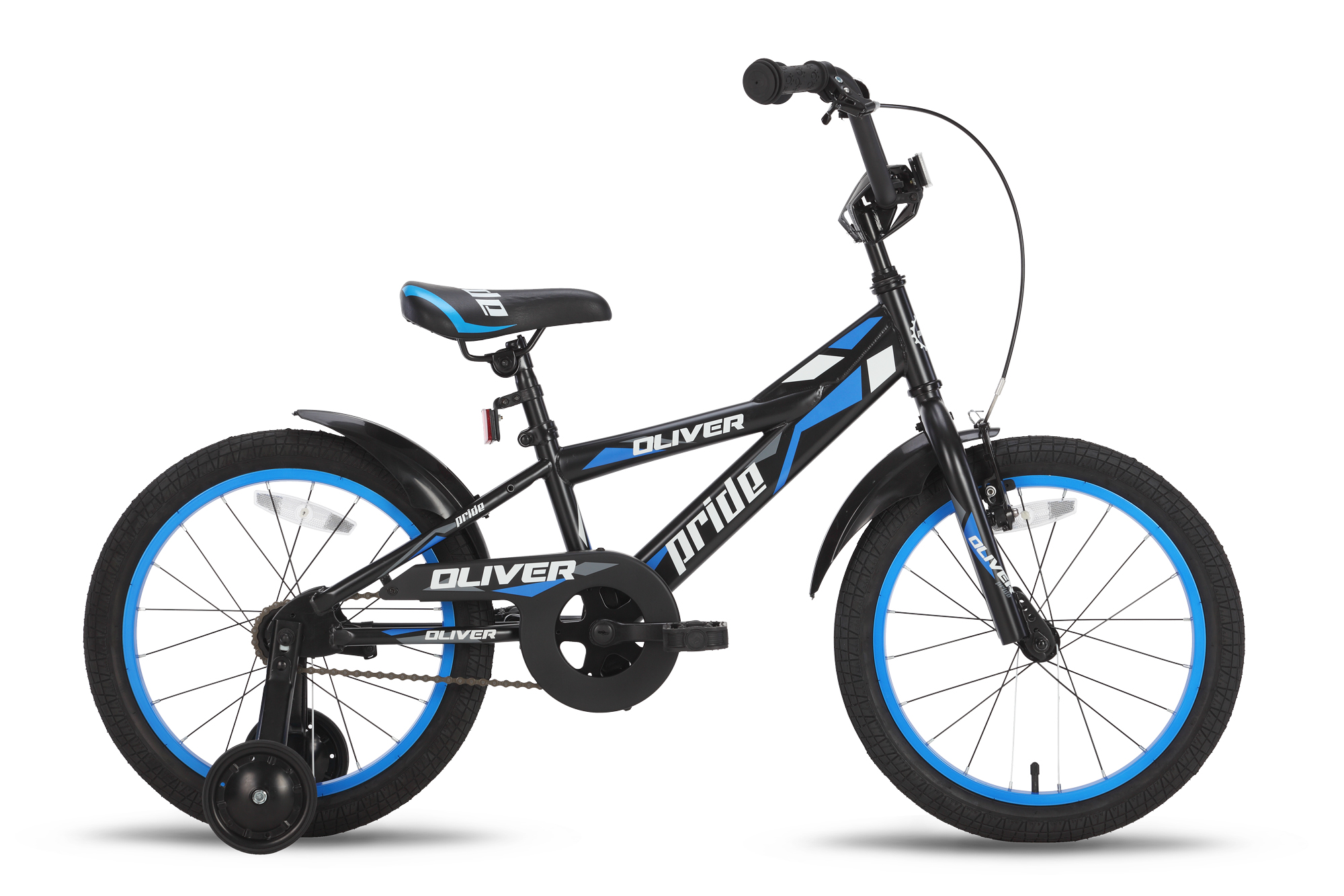 Велосипед 18'' Pride OLIVER черно-синий матовый 2015 фото 