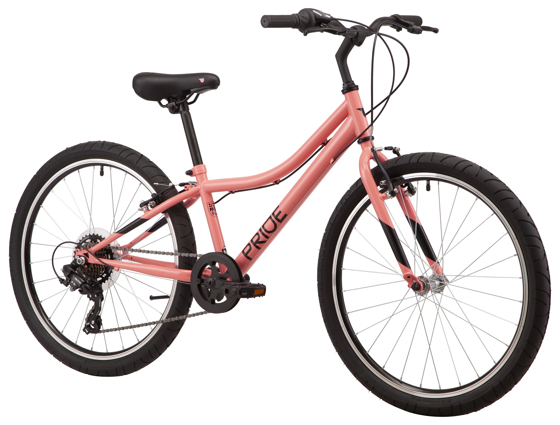 Велосипед 24" Pride LANNY 4.1 рожевий A2 фото 2